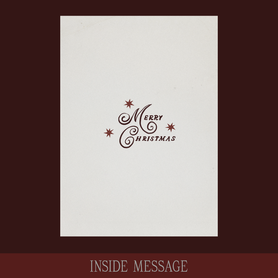 Burgundy Swan Card