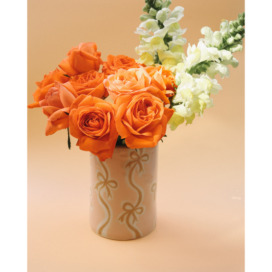 Bow Print Vase